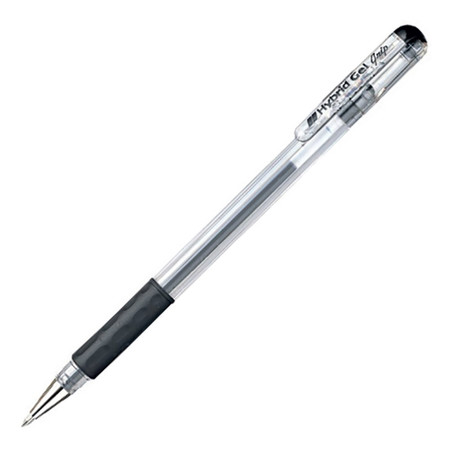 ปากกาหมึกเจล เพนเทลไฮบริดเจล คลิป K116-A สีดำ