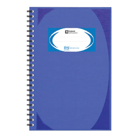 สมุดบันทึกมุมมันสันห่วง ตราช้าง WHC-402 สีน้ำเงิน