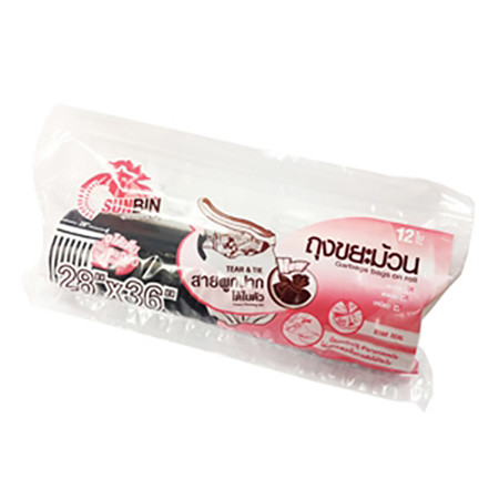 ถุงขยะม้วน Sunbin เกรดเอ ทานตะวัน 28x36