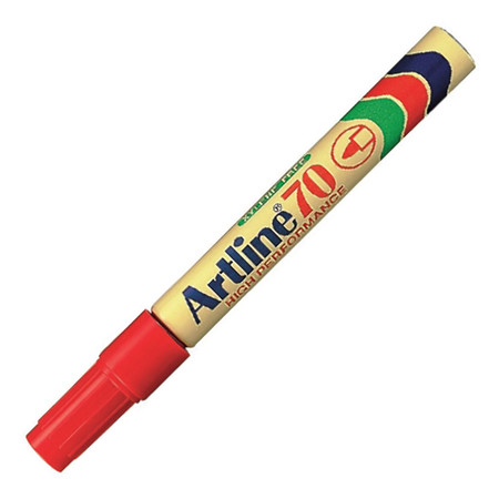 ปากกาเคมี อาร์ทไลน์ EK-70 สีแดง