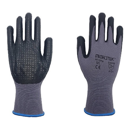 ถุงมือถักเคลือบไนไตร MICROTEX Hi-Grip (L)