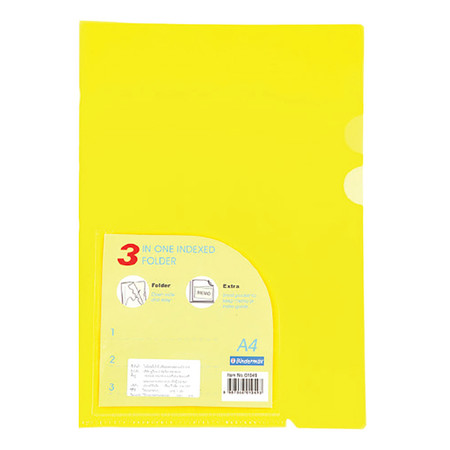 แฟ้มซอง ไบน์เดอร์แม็กซ์ 01049 A4 สีเหลือง