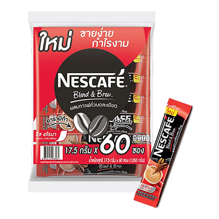 กาแฟ 3 in 1 เนสกาแฟ ริชอโรมา 17.50 g.(1x 60ซอง)