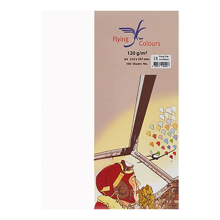กระดาษสีถ่ายเอกสาร ฟลายอิ้ง No.1 120/100 A4 สีขาว