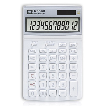 เครื่องคิดเลขตราช้าง รุ่น M02-12D W