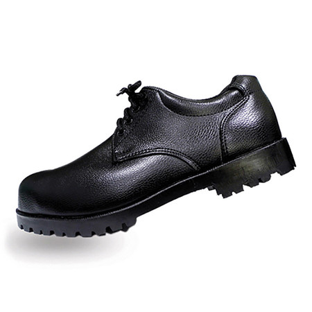 รองเท้าเซฟตี้หุ้มส้น หนัง PVC แบบผูกเชือก A-TAP รุ่น V-01 Size 43 สีดำ