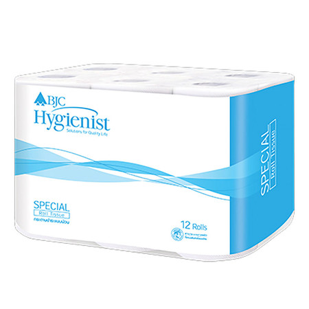 กระดาษชำระม้วนเล็ก BJC Hygienist Special แพ็ค 12 ม้วน