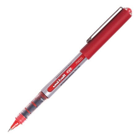 ปากกาโรลเลอร์บอล ยูนิ EyeMicroUB-150 0.5 มม. สีแดง