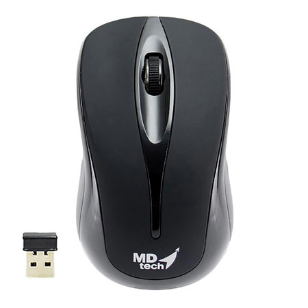 เม้าส์ออฟติคัลไร้สาย MD tech RF-131 ดำ