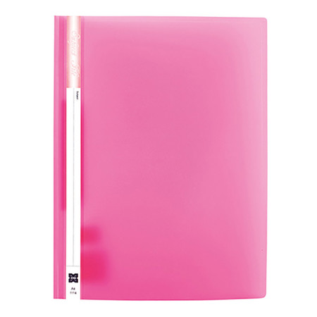 แฟ้มเจาะพลาสติก XING No.1114 A4 สัน 1 ซม. สีชมพู