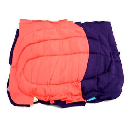 เศษผ้าเย็บวนแบบหนา คละสี 10X10 นิ้ว (Pack 25 Kg.)
