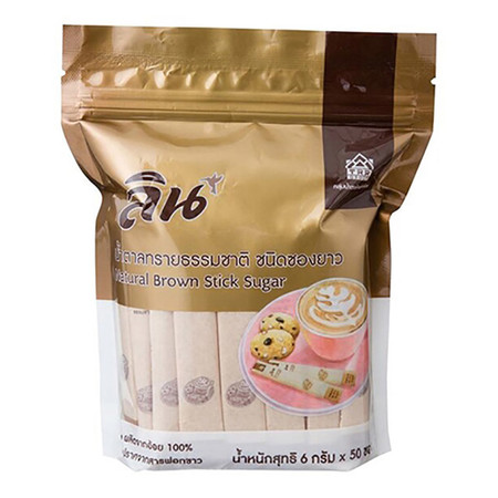 น้ำตาลทรายธรรมชาติลิน ชนิดซอง (50 ซอง)