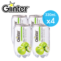 Glinter Softdrink Apple Flavour 350ml. (แพ็ค4 กระป๋อง)