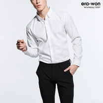 era-won เสื้อเชิ๊ต รุ่น SUPER SHIRT ทรง Slim - สีขาว White
