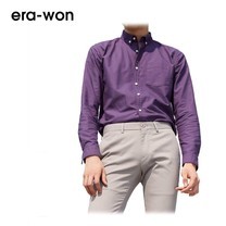 era-won เสื้อเชิ้ต รุ่น OXFORD SHIRT ANTI-BACTERIA ทรง Slim - สีม่วง Dark Violet