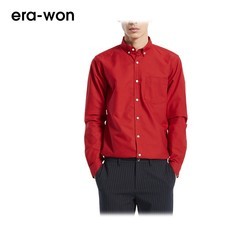 era-won เสื้อเชิ้ต รุ่น OXFORD SHIRT ANTI-BACTERIA ทรง Slim - สีแดง Chilli Pepper