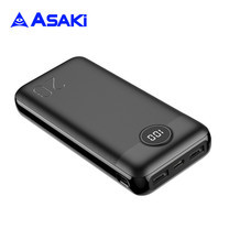 Asaki แบตเตอรี่สำรอง ความจุ 20,000 mAh. พร้อม 2 ช่อง USB ช่องเสียบ Type-C และ Micro USB รุ่น A-B3521