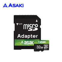 Asaki เมมโมรี่การ์ด ความจุถึง 32 GB. (Class 10) ใช้ได้ทั้งกล้องถ่ายรูป มือถือ และกล้องติดรถยนยต์ บันทึกข้อมูลความละเอียด Full HD 1080 รุ่น A-MU5000