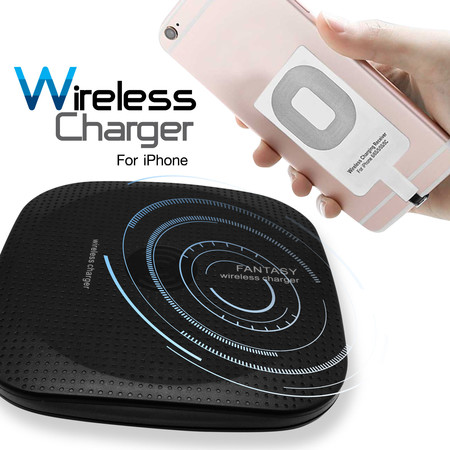 Asaki Wireless Charger แท่นชาร์จไร้สาย พร้อมแผ่นรับสัญญาณ Lightning รองรับระบบ IOS รุ่น WC-01 รับประกัน 3 เดือน