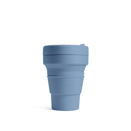 STOJO แก้ว Pocket Cup 12 oz - Steel Blue