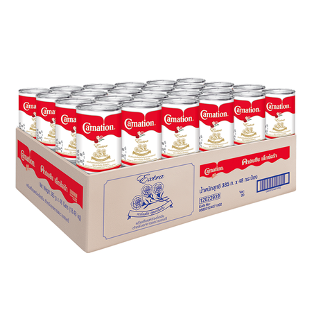 คาร์เนชัน เอ็กซ์ตร้า ครีมเทียมพร่องไขมัน 385 กรัม x 48 กระป๋อง