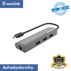 Wavlink UH3031GC Superspeed USB-C 4-Port Hub with Gigabit Ethernet