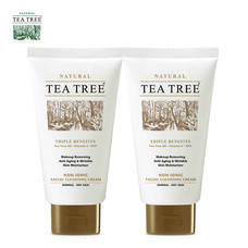Tea Tree ที ทรี โฟมล้างหน้า นอน-ไอโอนิค เฟเชียล คลีนซิ่ง ครีม ขนาด 4.8 ออนซ์ 2 หลอด