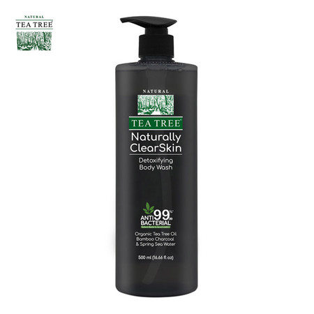 Tea Tree เจลอาบน้ำ เนเชอรัลลี่ เคลียร์สกิน ดีท็อกซิฟายอิ้ง บอดี้ วอช ขนาด 500 มล.1 ขวด