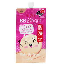 IN2IT BB Bright Make-Up Cream BQB01-S1 (01 Ivory) 1 ซอง