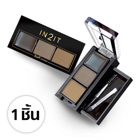 IN2IT 2in1 Eye Brow-01 - browns ERC01 1 ชิ้น