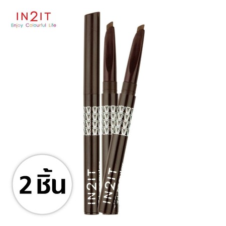 IN2IT ไทร์ แองกิวล่า อายบราวน์ ไลน์เนอร์ WTB01 (Dark Brown) แพ็ก 2 ชิ้น