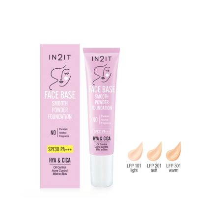 In2it Face Base Smooth Powder Foundation SPF30 PA+++ 15g