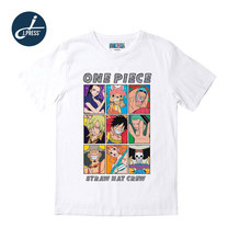 J.Press เสื้อยืดวันพีช ลิขสิทธิ์ One Piece คอกลมแขนสั้นสีขาว พิมพ์ลาย จำนวน 1 ตัว/แพ็ก (มีให้เลือก 4 ลาย)