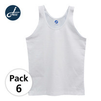 J Press เสื้อกล้ามเด็กชาย เจเพรส No.T111 6ตัว/กล่อง - สีขาว