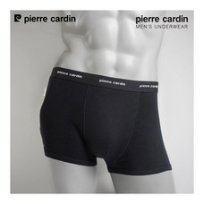 Pierre Cardin PI-200 กางเกงในชายเต็มตัว EMBROIDERED LOGO BAND ไซส์ XXL - สีดำ (1 ตัว)