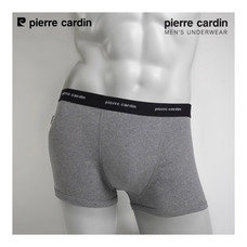 Pierre Cardin PI-200 กางเกงในชายเต็มตัว EMBROIDERED LOGO BAND ไซส์ XXL - สีเทา (1 ตัว)