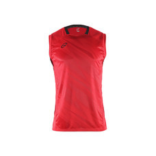 EGO SPORT EG5125 เสื้อฟุตบอลทอลายคอกลมแขนกุด สีแดง