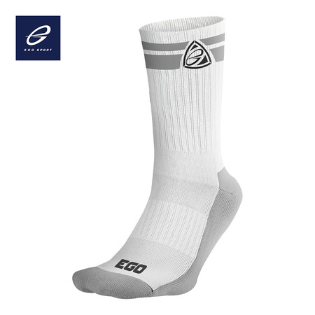 EGO SPORT EG301 ถุงเท้าลำลอง ยาวครึ่งแข้ง สีขาว