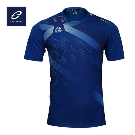 EGO SPORT EG5116 KIDS เสื้อฟุตบอลคอกลม สีน้ำเงิน