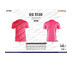 EGO SPORT EG5130 เสื้อฟุตบอลคอกลมแขนสั้น สีชมพูสะท้อน