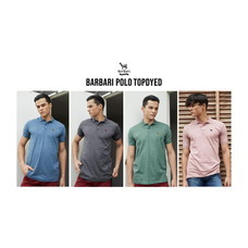 Barbari Polo รุ่น Top dyed เสื้อยืดคอปก  Premium Cotton 100%  ใส่ได้ทั้งผู้ชายผู้หญิง (BBP2)
