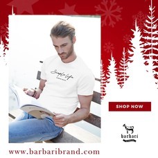 Barbari เสื้อยืดคอกลม  Premium Cotton 100%  ใส่ได้ทั้งผู้ชายผู้หญิง (BRS2)
