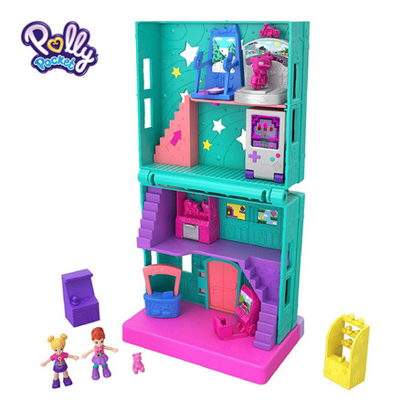 Polly Pocket Pollyville Arcade ตุ๊กตาพอลลี่ พ็อกเก็ต พอลลี่วิลล์ อาร์เคด ร้านเกม