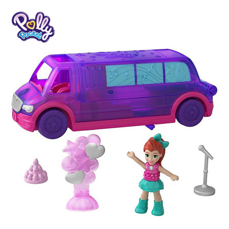 Polly Pocket Pollyville Party Limo ตุ๊กตาพอลลี่ พ็อกเก็ต พอลลี่วิลล์ ปาร์ตี้ ลิโม่ รถลีมูซีน