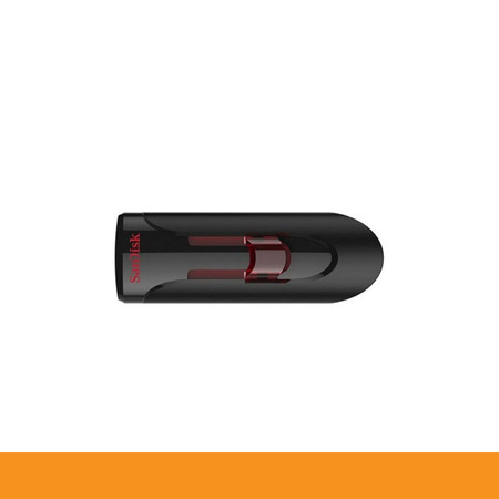 SANDISK FLASH DRIVE CRUZER GLIDE USB3.0 SDCZ600_064G_G35 (CZ600) 64GB BLACK 5YEAR by Speed Computer