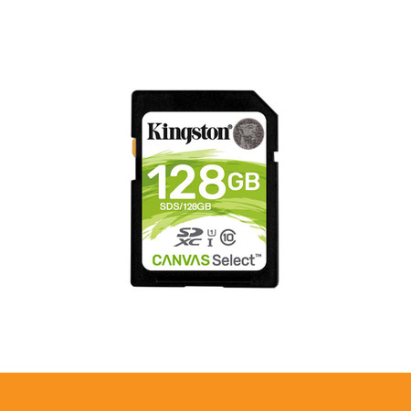 KINGSTON SDS/128GB CARD SD 128GB CLASS 10 R80 MB/s,W10 MB/s by speed com