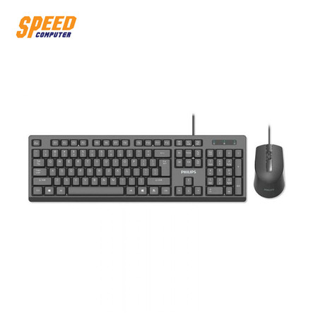 PHILIPS KEYBOARD & MOUSE WIRED COMBO SPT6234 BLACK by Speed Computer