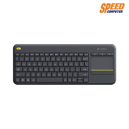 LOGITECH K400 PLUS KEYBOARD WIRELESS(BLACK) พร้อม TOUCH PAD มีปุ่ม MULTI MEDIA สัญญาณไกล 10 เมตร ใช้ได้ทั้ง PC และ SMART TV by Speed Computer