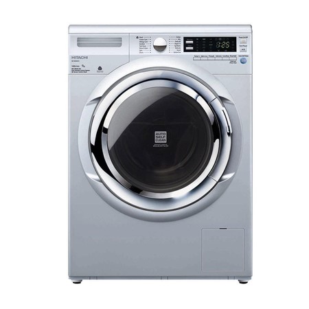 HITACHI ซักผ้าฝาหน้า BD-90XAV 9 Kg พร้อมขาตั้งและผ้าคลุม ถังซักขนาดใหญ่กว้างถึง510มม.ซักผ้าสะอาดยิ่งขึ้น 1400 รอบ/นาที