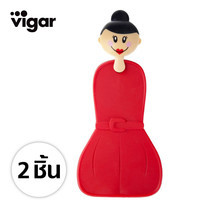 Vigar ที่จับของร้อนรูปตุ๊กตา 2 ชิ้น - สีแดง